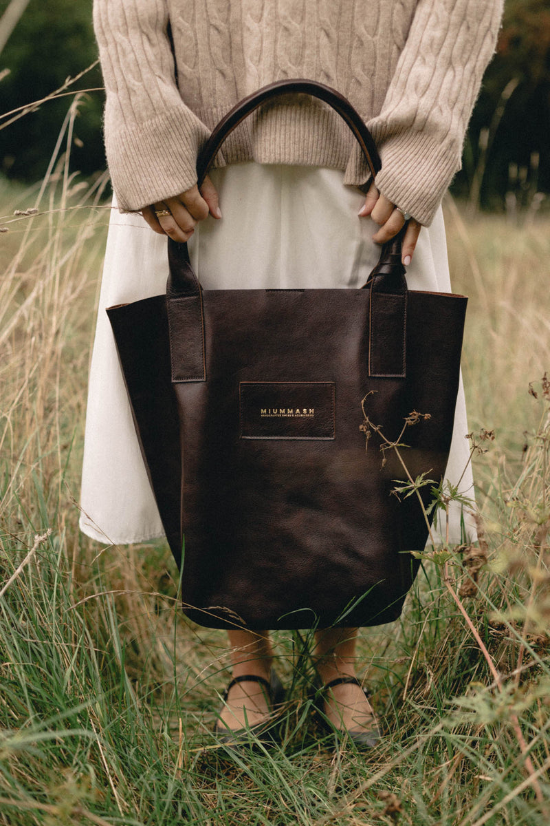 YEOMIM belted shopper bag choco brown Shopper bag chocolate YEOMIM belted shopper bag choco brown Shopper bag chocolate